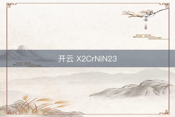 开云 X2CrNiN23