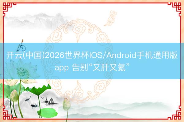开云(中国)2026世界杯IOS/Android手机通用版app 告别“又肝又氪”