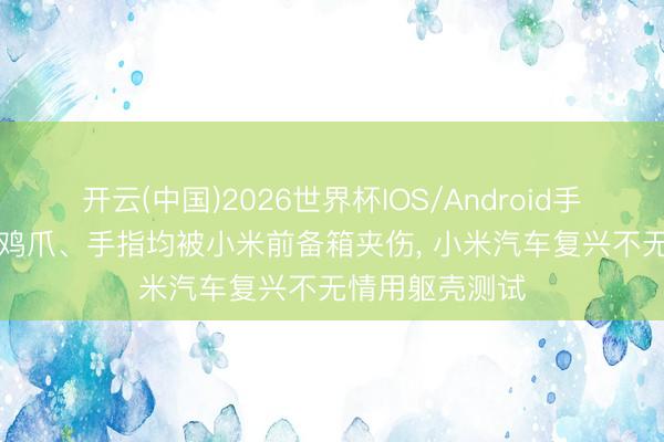 开云(中国)2026世界杯IOS/Android手机通用版app 鸡爪、手指均被小米前备箱夹伤， 小米汽车复兴不无情用躯壳测试