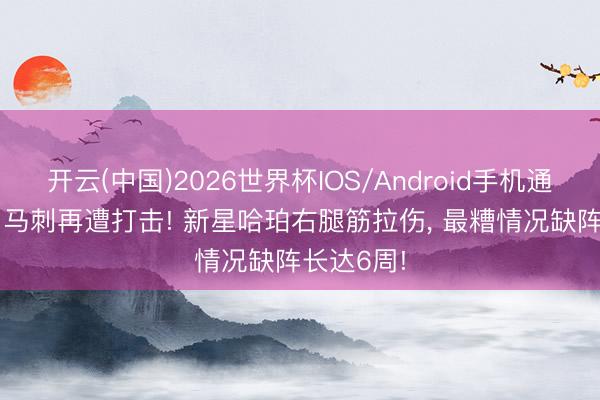 开云(中国)2026世界杯IOS/Android手机通用版app 马刺再遭打击! 新星哈珀右腿筋拉伤， 最糟情况缺阵长达6周!