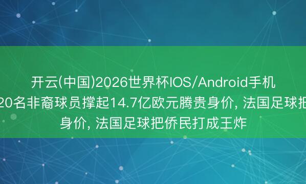 开云(中国)2026世界杯IOS/Android手机通用版app 近20名非裔球员撑起14.7亿欧元腾贵身价， 法国足球把侨民打成王炸